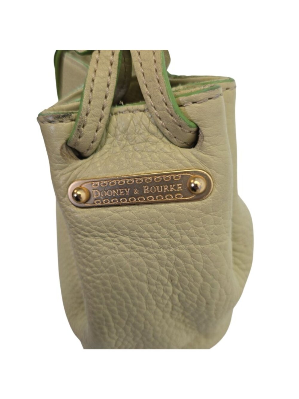 Dooney & Bourke Lime Green Medium Gathered Sac from the Marchesa Collection - Picture 7 of 12